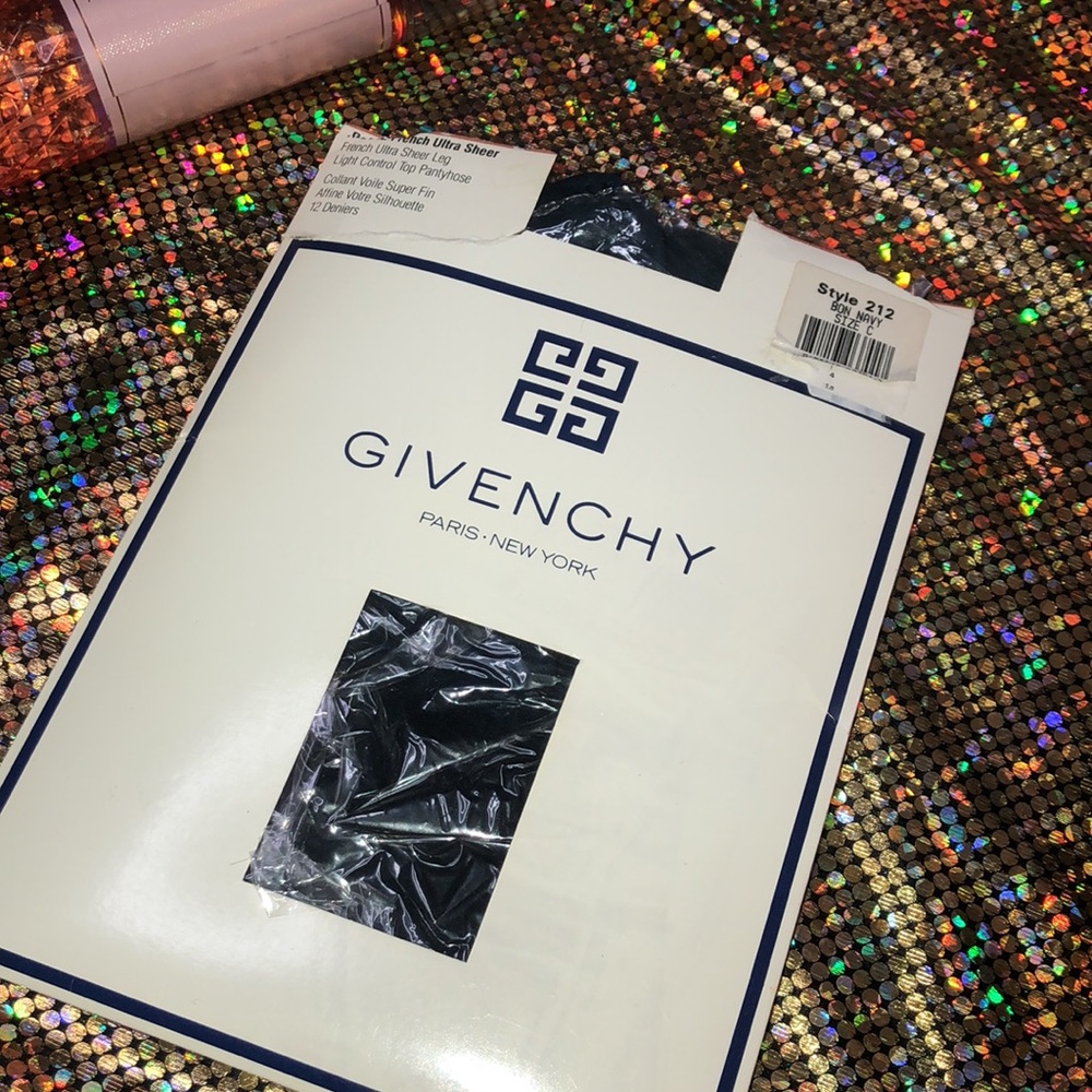 Givenchy Navy Paris New York Pantyhose C